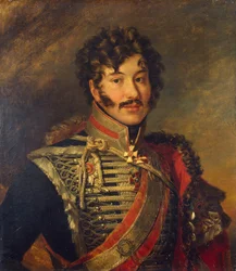 Portræt af general Sergey Nikolaevich Lanskoy 1774-1814, før 1825