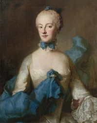 Hertuginde Maria Anna Josepha af Bayern 1734-1776, markgrevin af Baden-Baden, c.1750.