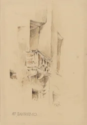 I San Remo, 3. januar 1878 (blyant og wc på papir)