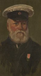Portræt af C. Clothier, 6., ca. 1920 (olie på panel)