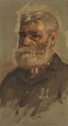 Portræt af G. Sandford, 28., ca. 1920 (olie på panel)