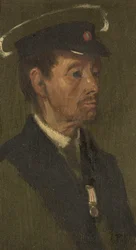 Portræt af H. Fitzpatrick, 97., ca. 1920 (olie på panel)
