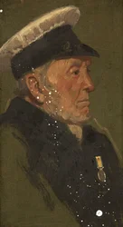 Portræt af W. Lavington, R.N., ca. 1920 (olie på panel)