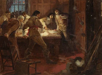 Yeamans og Bowcher overraskede, mens de planlagde at levere Bristol Castle til kongen