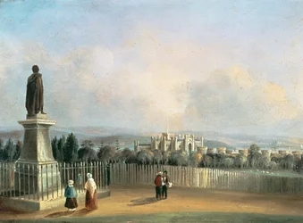 Udsigt over Old Government House, Sydney, ca. 1843-60 (panel)