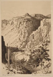 Skitse på Apache Trail, Arizona