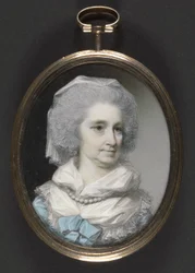 Lady Grace Burnaby (wc og gouache på elfenben)