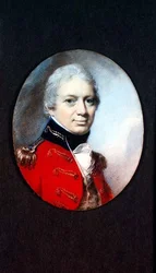 Miniature af oberstløjtnant Robertson fra Wiltshire Militia, ca. 1801
