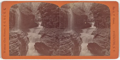 Watkins Glen Scenery, Rainbow Falls og Triple Cascades