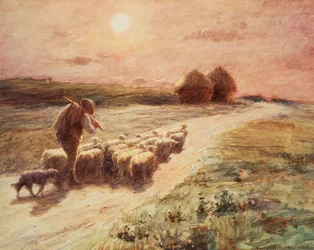 Dagens slutning, 1890
