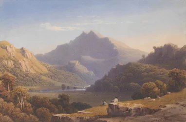 Snowdon fra Llyn Nantlle, North Wales, 1832.