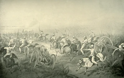 Indian Horse Artillery Galoping Into Action, 1850