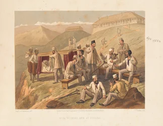 Sårede mænd i Dugshai, 1857