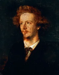 Portræt af Algernon Charles Swinburne (London