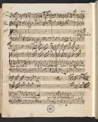 R.M.20.g.3, f.99v fra G.F. Händel: Saul (oratorium af Charles Jennens)
