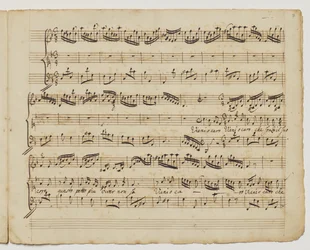 Kom o kære hvem uden sin kerne, f.7r fra "Aditionall [sic] songs for Rinaldo", c.1717