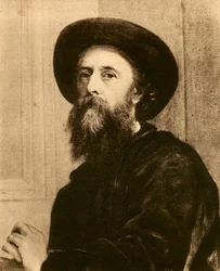 George Frederic Watts, engelsk victoriansk maler og billedhugger, 1913.