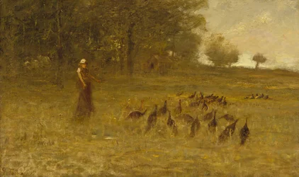 Pige med kalkuner, 1883-84