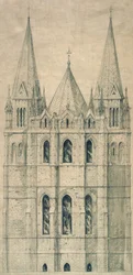 Højde, ca. 1860 (papir)