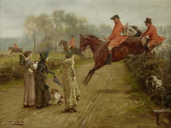 Watching the Hunt, 1895