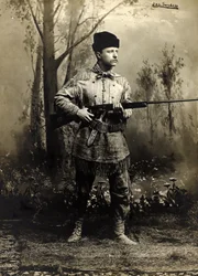 Theodore Roosevelt i hjorteskind, Dakota-territoriet, ca. 1885