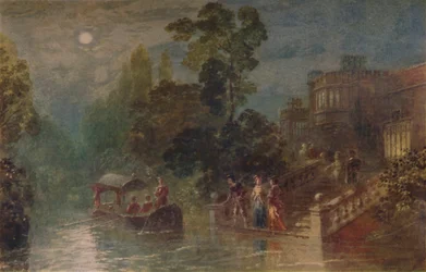 Moonlight: the Terrace, Haddon Hall, 1873, 1935