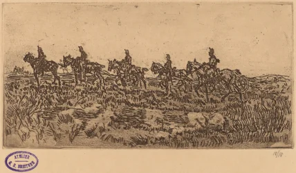 Husarer Ridning Single File