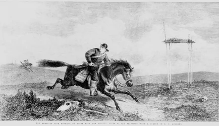American Pony Express, på vej fra Missouri-floden til San Francisco
