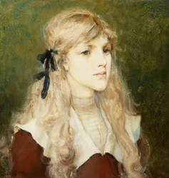 Portræt af Esme Robb, ca. 1890