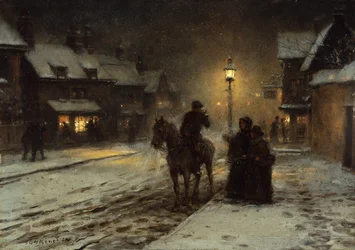 Vinteraften (olie på panel)