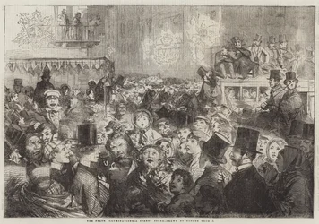 Fredsbelysningerne, en gadescene