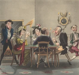 Et rigtigt gummi! Hos Whist, ca. 1825., ca. 1825.