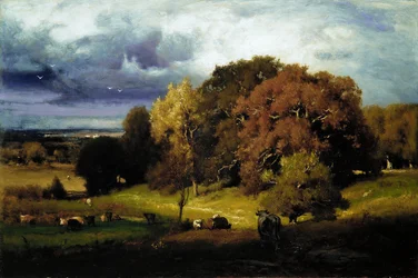 Autumn Oaks, ca. 1878.