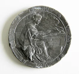 Royal Institute of British Architects medalje tildelt for essayet og opmålt tegning, 1907