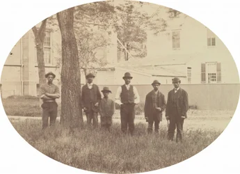 Gruppeportræt [verso], ca. 1862-1864.
