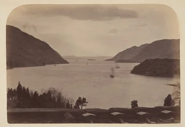 Hudson River Set fra United State Military Academy i West Point, New York, 1867.