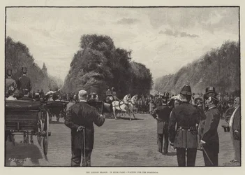 London-sæsonen, i Hyde Park, venter på Shahzada