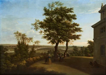 Westcombe House, udsigt fra terrassen med London i det fjerne