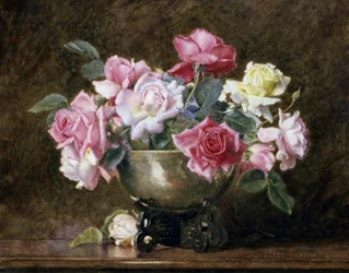 Roser. Maleri af George Lawrence Bulleid (1858-1933) Privat samling.