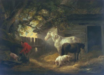 En gårdsplads, 1792
