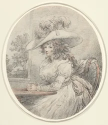 Anne Ward Morland, ca. 1786 (grafit)