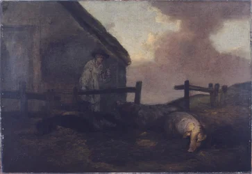 Svinehold (olie på lærred)