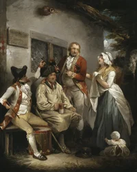 En rekrut lokkes i en fælde, ca. 1790