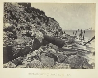 Udsigt til Fort Sumpter udefra