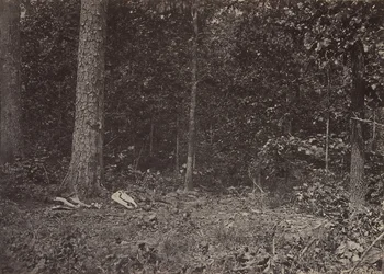 Scene for General McPhersons død, 1864 eller 1866.