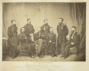 Sherman og hans generaler, 1865.