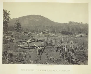 Fronten af Kenesaw Mountain, GA, 1866.