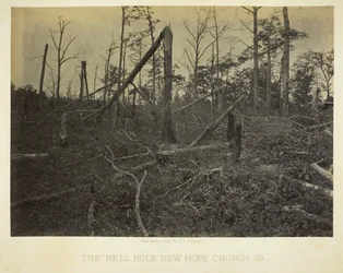 The Hell Hole, New Hope Church, GA, 1866.