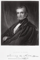 James Knox Polk, graveret af Henry Bryan Hall (1808-84)