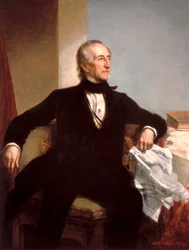 Officielt portræt af præsident John Tyler af George P. A. Healy